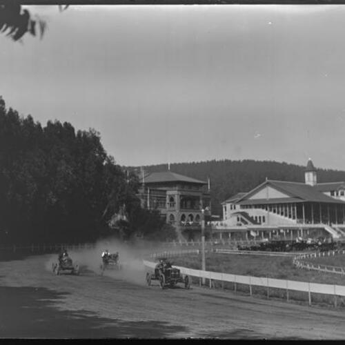 Ingleside Terraces automobile racing in progress
