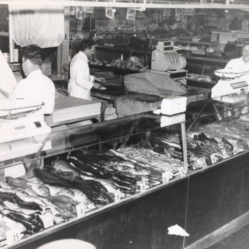 [Fish counter at the Crystal Palace Market]