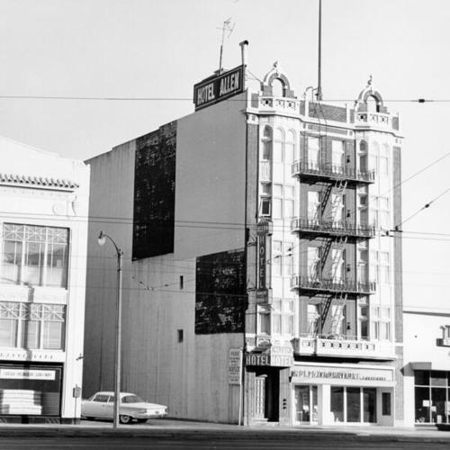 [Allen Hotel located at Market and Gough Streets]