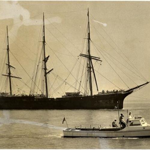 [Sailing ship "Pacific Queen" (also known as the "Balclutha")]