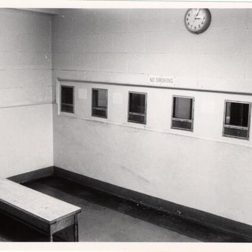 [Jail visitors area in Old Hall of Justice]