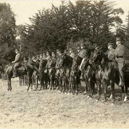 [Group of mounted policemen]