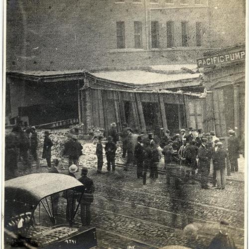319 California street after the earthquake of October 21, 1868