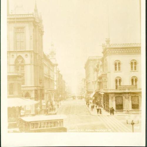 Montgomery street from Market. Circa, 1875