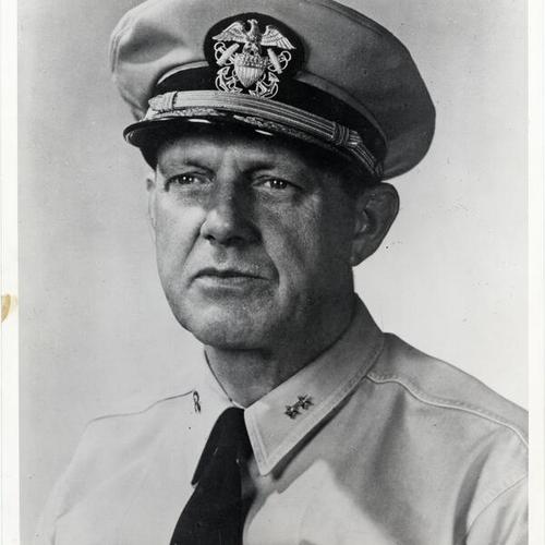 [Captain Aaron P. Storrs, III, first Commanding Officer of the USS Coral Sea (aircraft carrier; CVB-43)]