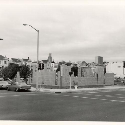 [Western Addition Branch Library under construction, looking Northeast]