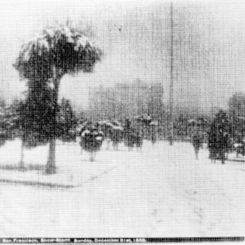 [Union Square, San Francisco, snow storm - Sunday December 31st, 1882]