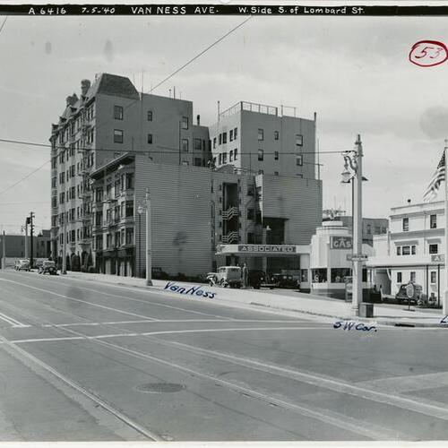 [West side of Van Ness Avenue south of Lombard Street]