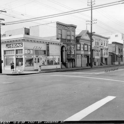 [Southwest corner of Lombard and Octavia streets]