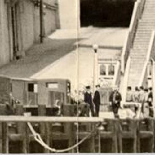 [Landing dock at Alcatraz prison]