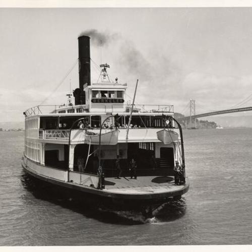 [One of the last two survivors of the once-great ferry fleet was the steamer "Berkeley"]