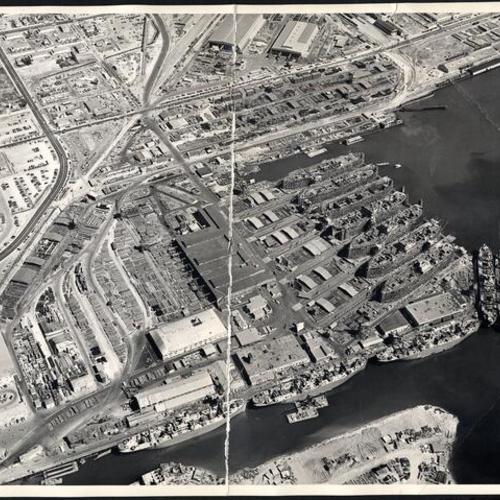 [Aerial view of Richmond shipyard number one]