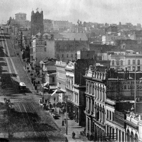 California street hill, west from Montgomery. 1888
