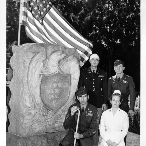[Armistice Day at the monument to the Unknown Soldier at the Presidio of San Francisco]
