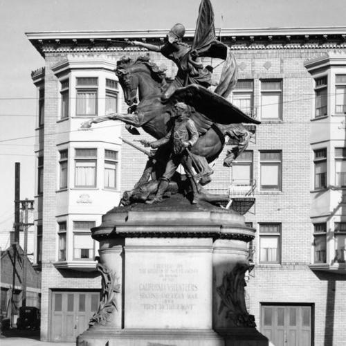 [Spanish American War Memorial, also known as the California Volunteers Monument, at Dolores Avenue and Market Street]