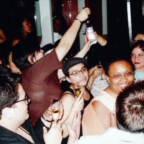 [Queer Women of Color Media Arts Project after party for Queer Women of Color Film Fest in 2007]