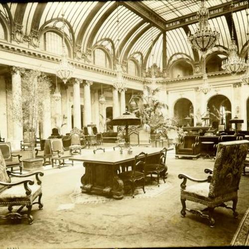 [Interior of the Palace Hotel]
