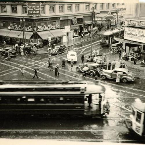 [Intersection of Market, Ellis and Stockton streets]