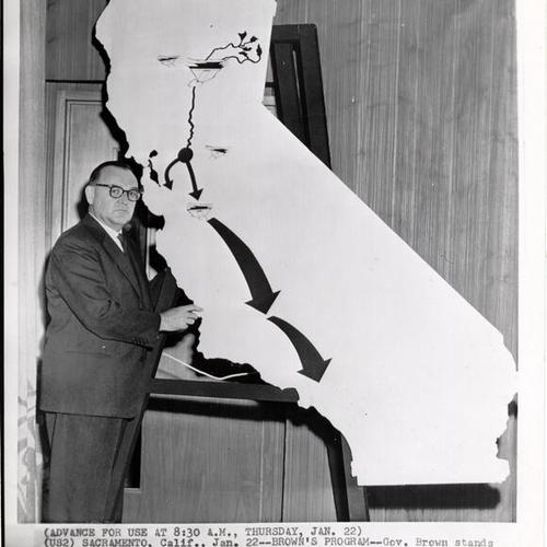 [Governor Brown with plan to move water from the North to the South]
