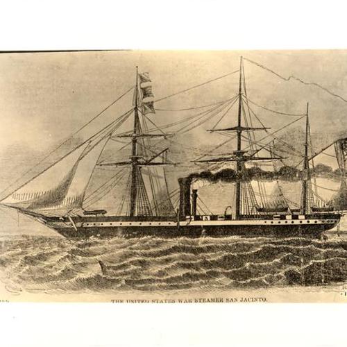 [Engraving of steamer "San Jacinto"]