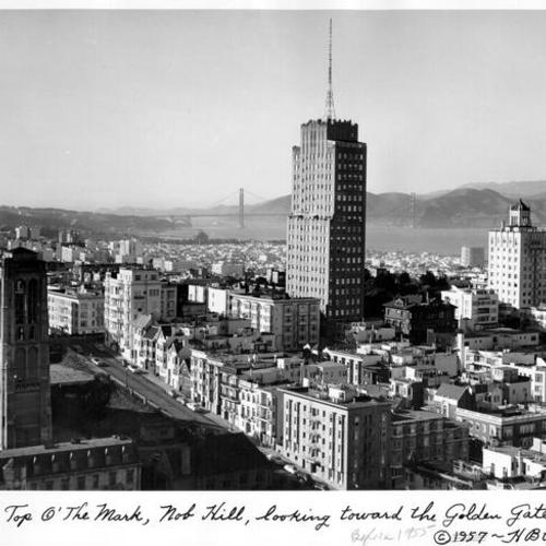 From Top O' The Mark, Nob Hill, looking toward the Golden Gate