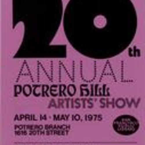 20th Annual Artists' Show, Program Flyer