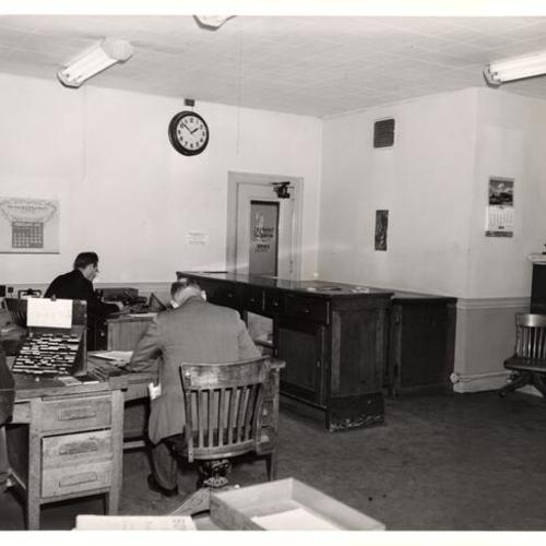 [Traffic Bureau office in Old Hall of Justice]