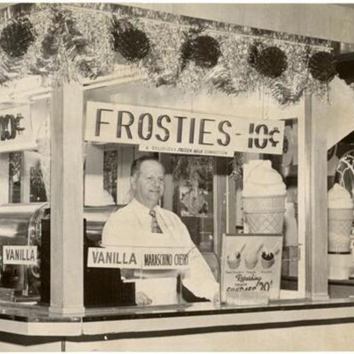 [Frosty Ice Cream stand at the Crystal Palace Market]