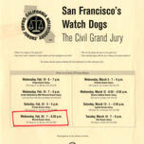 San Francisco's Watch Dogs flyer