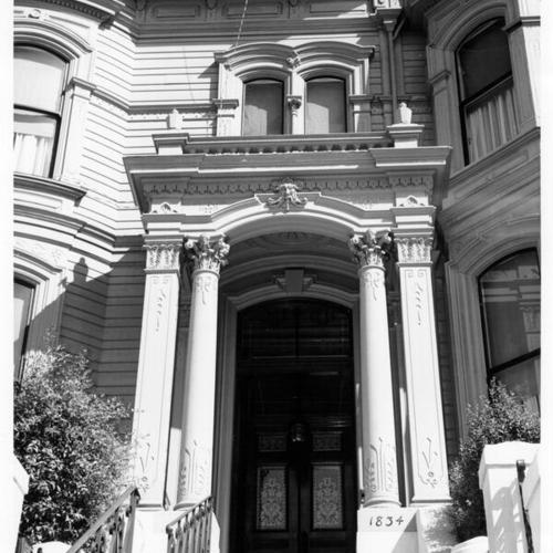 [Main entrance to house at 1834 California Street]