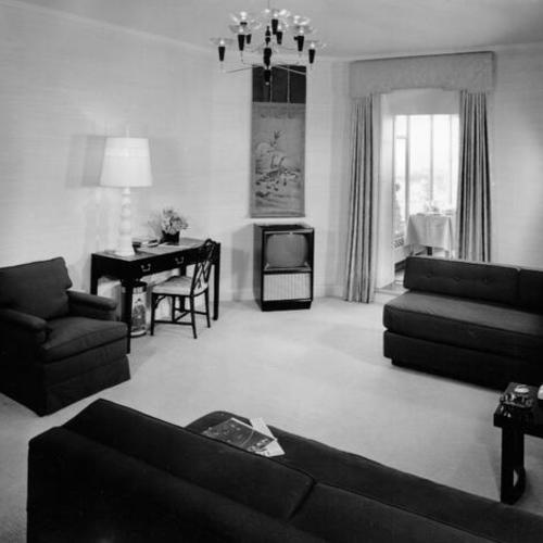 [Bedroom #2 of the Royal Suite at the Mark Hopkins Hotel]