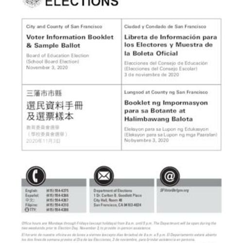 2020-11-03, San Francisco Voter Information Pamphlet