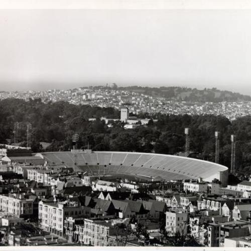 [View of Kezar Stadium and Golden Gate Park]