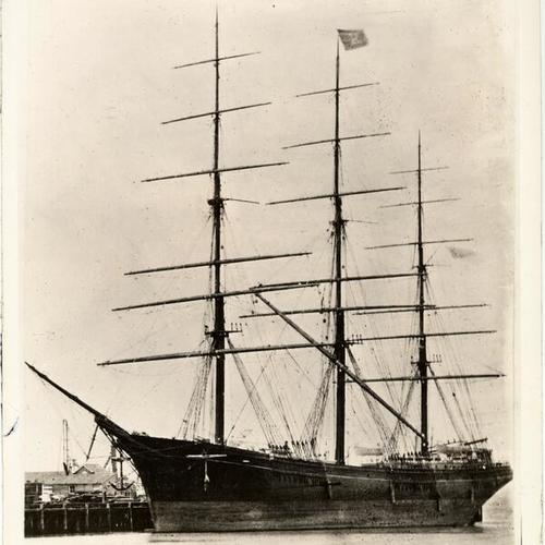 [Wooden, 3-masted sailing ship "Eclipse"]