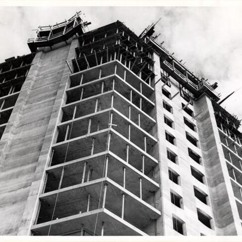 [Unidentified building under construction in the Western Addition district]