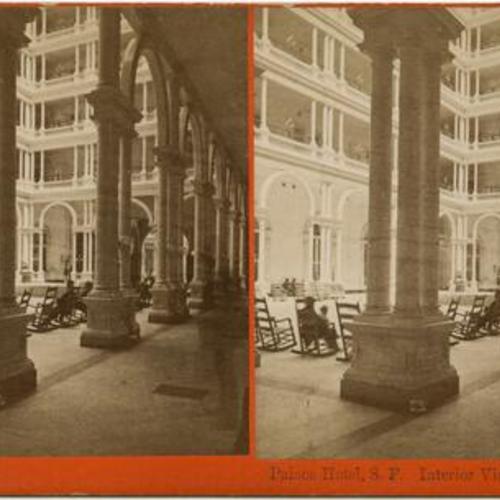 [Interior View of lobby of Palace Hotel, San Francisco, 3555]