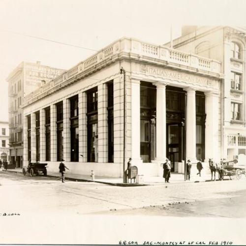 [Italian American bank, south east corner of Sacramento and Montgomery streets]