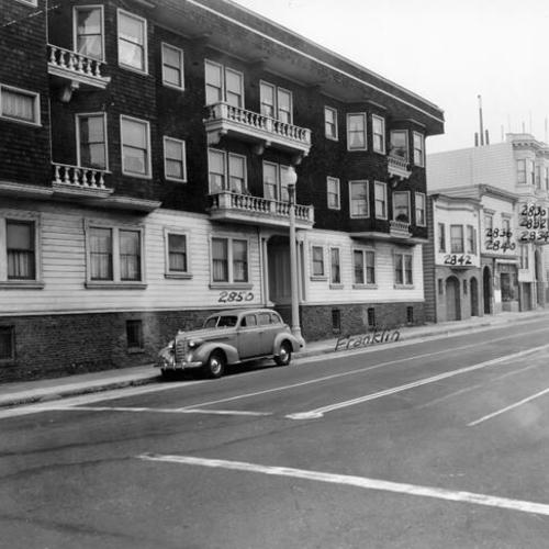 [2800 block of Franklin, Franklin and Lombard street widening project]