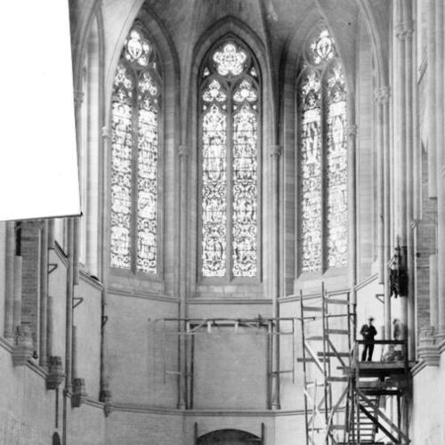 [Construction of Grace Cathedral]
