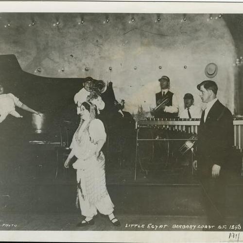 [Little Egypt performing, Barbary Coast]