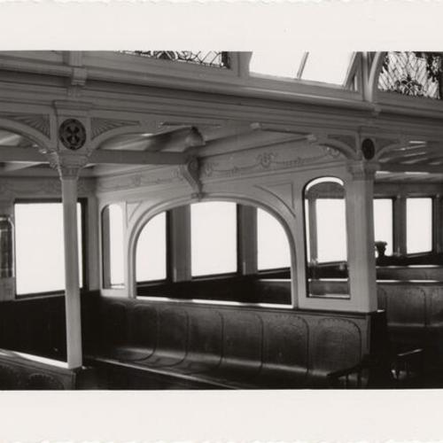 [Interior view of the ferryboat "Berkeley"]