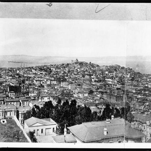 [View of San Francisco, looking northeast toward Telegraph Hill]