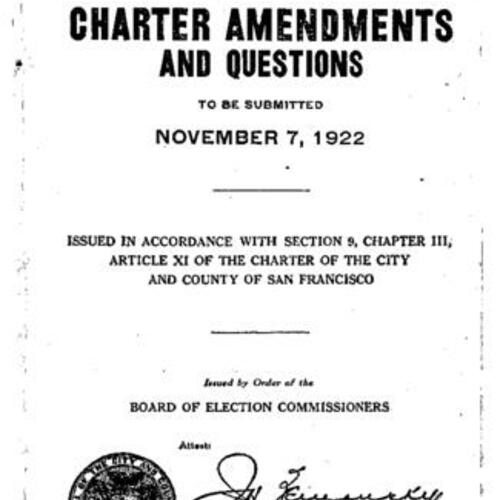 1922-11-07, San Francisco Voter Information Pamphlet