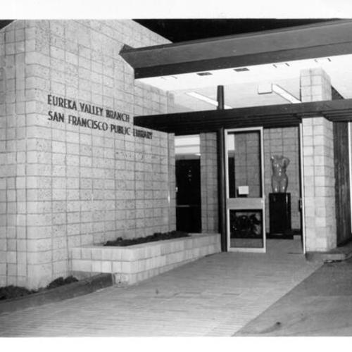 [Entrance to Eureka Valley Branch Library]