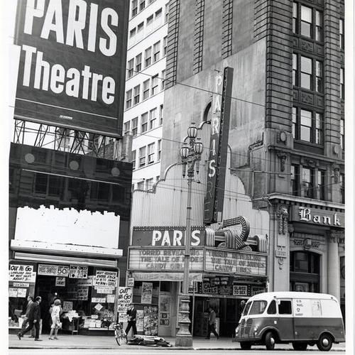 [Exterior of the Paris Theatre]