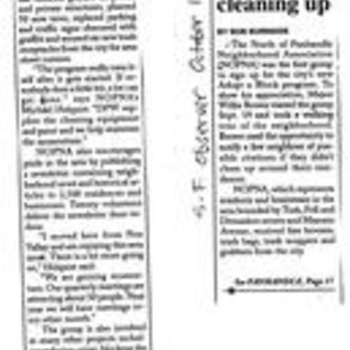 Panhandle Group is Cleaning Up, San Francisco Observer, October 1998