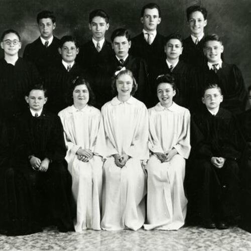 [Sally's graduation from Central Hebrew School in 1939]