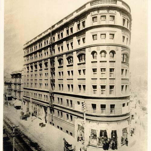 [Donohoe Building, northeast corner of Market and Taylor streets]