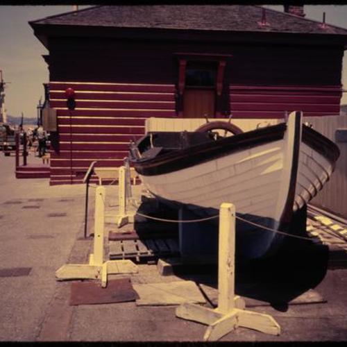 Boat on display at Hyde Street Pier