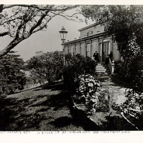 [Residence of William J. Babcock, 11 Essex Street, Rincon Hill]